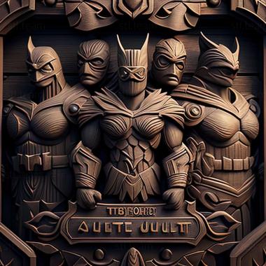 3D модель Гра JUSTICE MONSTERS FIVE (STL)